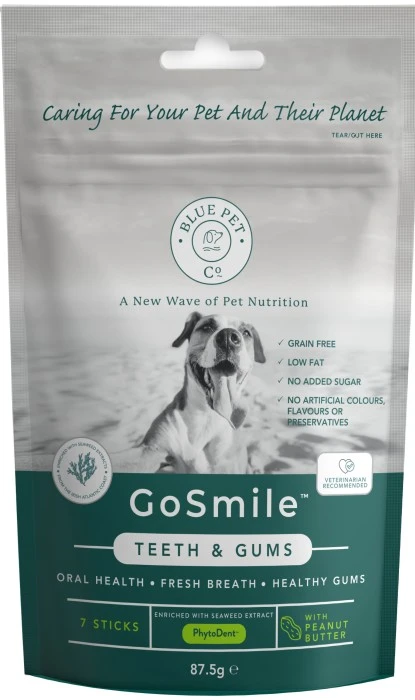 Blue Pet GoSmile Purutikut Koiran Hampaiden Ja Ienten Hyvinvointiin, Maapähkinä, 7 Kpl 1 Blue Pet GoSmile Purutikut Koiran Hampaiden Ja Ienten Hyvinvointiin, Maapähkinä, 7 Kpl