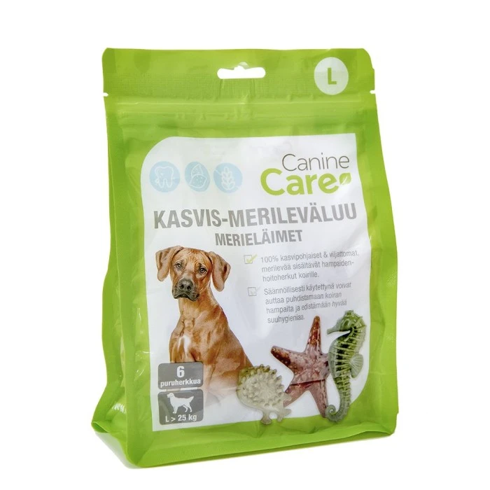 CanineCare Kasvis-merileväluu Merieläimet L, 6 Kpl 1 CanineCare Kasvis-merileväluu Merieläimet L, 6 Kpl