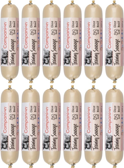 Companion Training Sausage Koiranmakkara, Naudanliha, 12 X 100 G 1 Companion Training Sausage Koiranmakkara, Naudanliha, 12 X 100 G