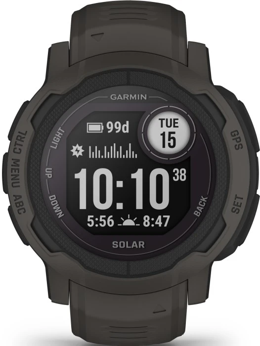 Garmin Instinct 2 Solar älykello, Graphite 5 Garmin Instinct 2 Solar älykello, Graphite - Image 5