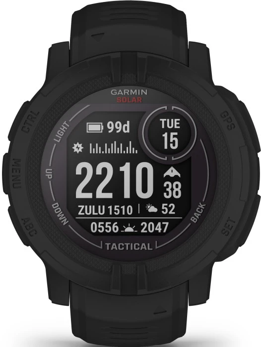 Garmin Instinct 2 Solar Tactical Edition älykello, Musta 2 Garmin Instinct 2 Solar Tactical Edition älykello, Musta - Image 2