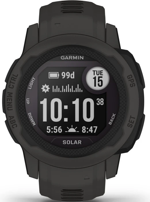 Garmin Instinct 2S Solar älykello, Graphite 3 Garmin Instinct 2S Solar älykello, Graphite - Image 3