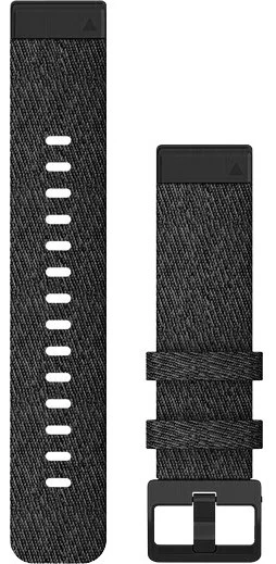 Garmin QuickFit 20 Mm Watch Band Hthr Black Nylon With Black 1 Garmin QuickFit 20 Mm Watch Band Hthr Black Nylon With Black