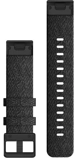 Garmin QuickFit 20 Mm Watch Band Hthr Black Nylon With Black 2 Garmin QuickFit 20 Mm Watch Band Hthr Black Nylon With Black - Image 2