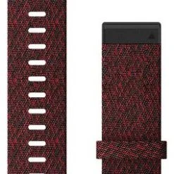 Garmin Fenix 6 QuickFit 22mm Watch Band Heathered Red Nylon
