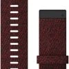 Garmin Fenix 6X QuickFit 26mm Watch Band Heathered Red Nylon
