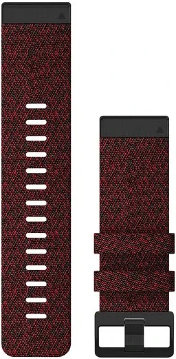 Garmin Fenix 6X QuickFit 26mm Watch Band Heathered Red Nylon 1 Garmin Fenix 6X QuickFit 26mm Watch Band Heathered Red Nylon