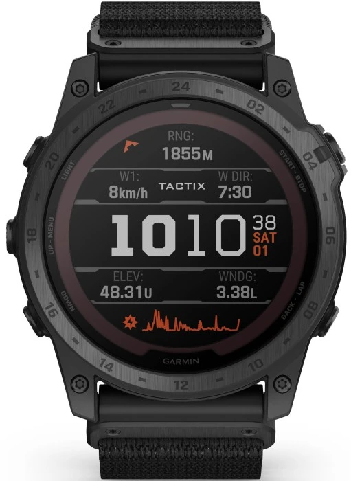 Garmin Tactix 7 Pro Ballistics Solar -älykello, Tummanharmaa (musta Nailonhihna) 1 Garmin Tactix 7 Pro Ballistics Solar -älykello, Tummanharmaa (musta Nailonhihna)