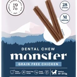 Monster Dog Dental Chew GF Hammashoitoherkku Kana, M, 28 Kpl