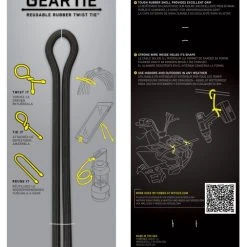 Nite Ize Gear Tie 18-Black 2-pack
