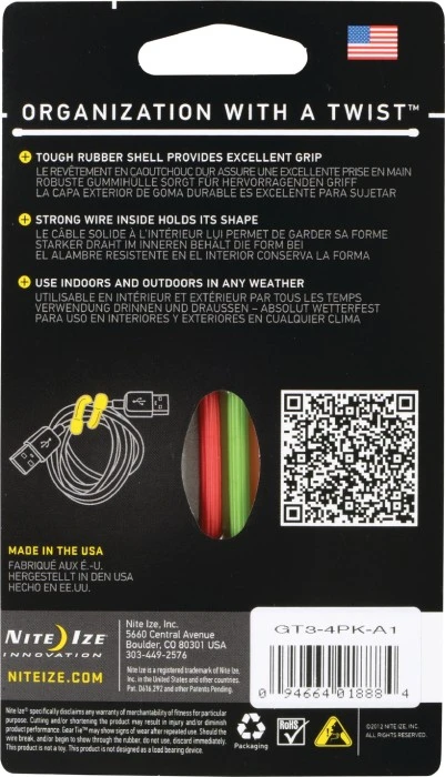 Nite Ize Gear Tie 3-Asst. 4pk 3 Nite Ize Gear Tie 3-Asst. 4pk - Image 3