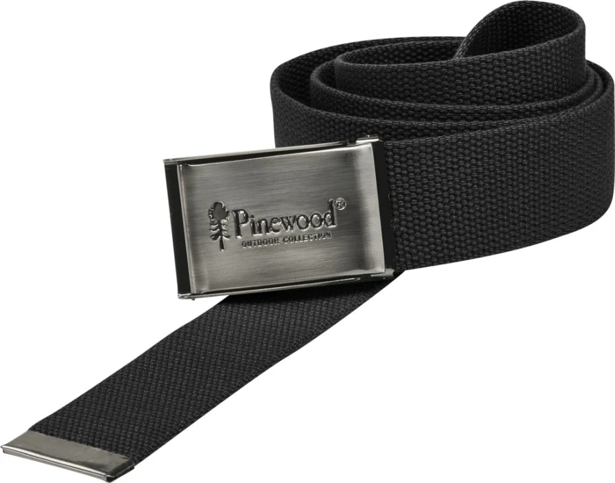 Pinewood Canvas -kangasvyö, Musta 1 Pinewood Canvas -kangasvyö, Musta