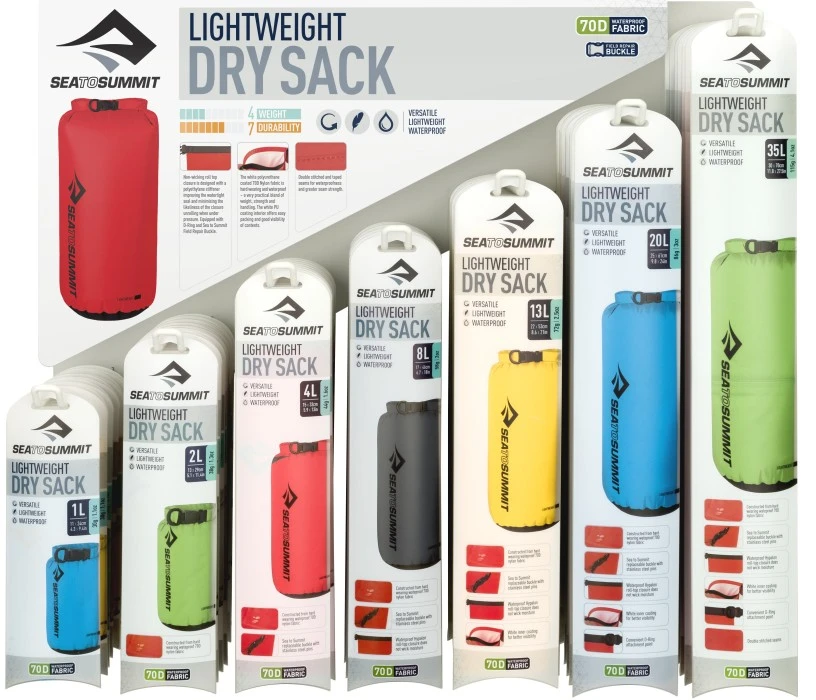 Sea To Summit Drysack Lightweight 13L Yellow 3 Sea To Summit Drysack Lightweight 13L Yellow - Image 3