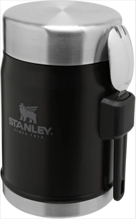 Stanley The Legendary Food Jar + Spork 0.4L Matte Black 2 Stanley The Legendary Food Jar + Spork 0.4L Matte Black - Image 2