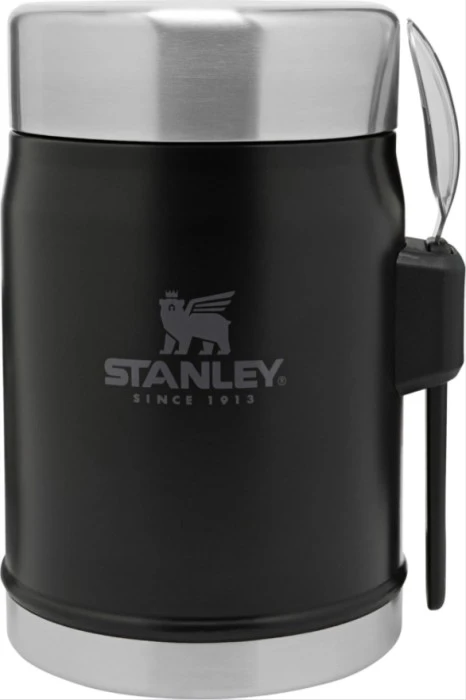 Stanley The Legendary Food Jar + Spork 0.4L Matte Black 1 Stanley The Legendary Food Jar + Spork 0.4L Matte Black