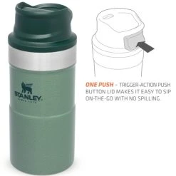 Stanley The Trigger-Action Travel Mug 0.25L Hammertone Green 9 Stanley The Trigger-Action Travel Mug 0.25L Hammertone Green -Muck Boot Shop stanley the trigger action travel mug 0 25l hammertone green 2