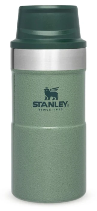 Stanley The Trigger-Action Travel Mug 0.25L Hammertone Green 1 Stanley The Trigger-Action Travel Mug 0.25L Hammertone Green