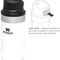 Stanley The Trigger-Action Travel Mug 0,25 L Termosmuki, Valkoinen 5 Stanley The Trigger-Action Travel Mug 0,25 L Termosmuki, Valkoinen -Muck Boot Shop stanley the trigger action travel mug 0 25l polar 2