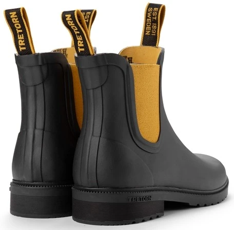 Tretorn Chelsea Classic Black/Harvest Unisex 2 Tretorn Chelsea Classic Black/Harvest Unisex - Image 2