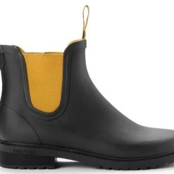 Tretorn Chelsea Classic Black/Harvest Unisex 6 Tretorn Chelsea Classic Black/Harvest Unisex -Muck Boot Shop tretorn chelsea classic blackharvest 1 2