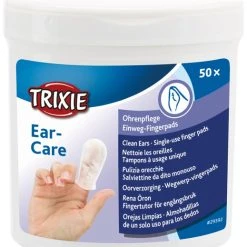 Trixie Fingerpads Aloe Vera Korvanhoitoon, 50 Kpl