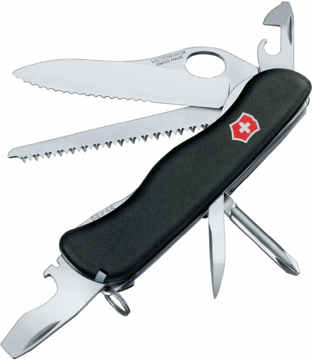 Victorinox Military Lukittava Taskuveitsi, Musta 1 Victorinox Military Lukittava Taskuveitsi, Musta