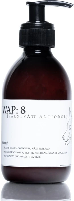 WAP Dog Care Products WAP:8 Hajuja Torjuva Koirashampoo, 250 Ml 1 WAP Dog Care Products WAP:8 Hajuja Torjuva Koirashampoo, 250 Ml