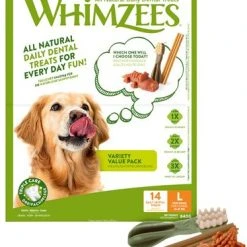 Whimzees Variety L Hammashoitoherkut Säästöpakkaus, 14 Kpl