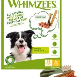 Whimzees Variety M Hammashoitoherkut Säästöpakkaus, 28 Kpl